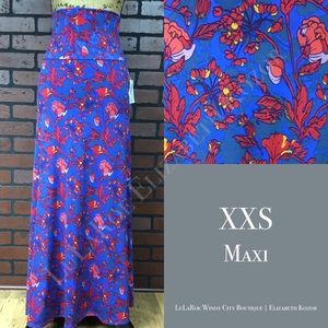 Maxi Skirt LuLaRoe XXS Fits Size 0-4 Slinky Soft with Adjustable Waistband